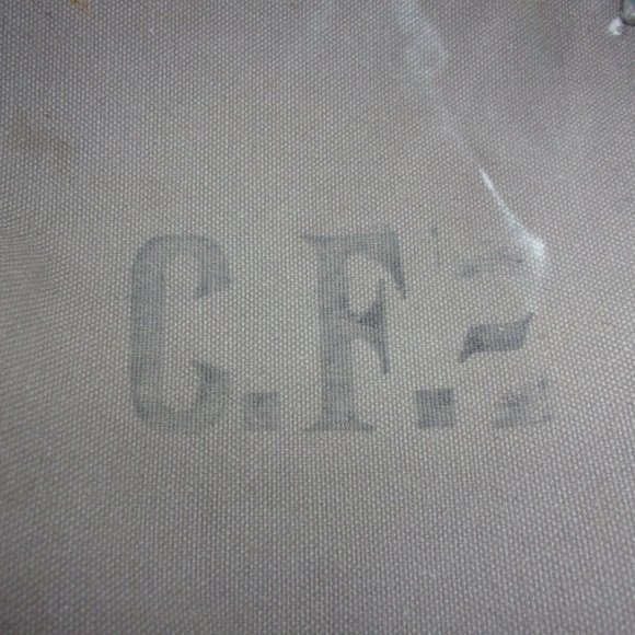 LARGE WWII CANVAS BARREL BACKPACK RUCK ROLL AWAY HAS INITIALS CF 21SI391 - Picture 12 of 12